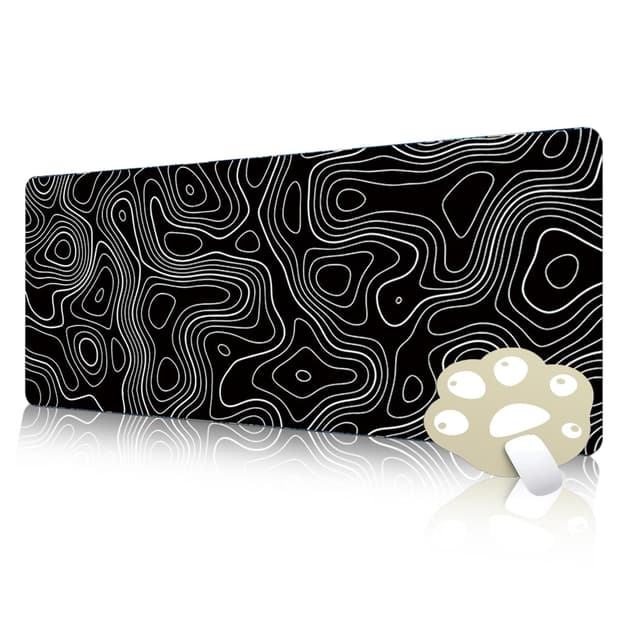 🎮 FAIRYGATE Desk Mat Mousepad Gaming 900x400 XXL Groß Schwarz B5704-L FDXJYB5704-L