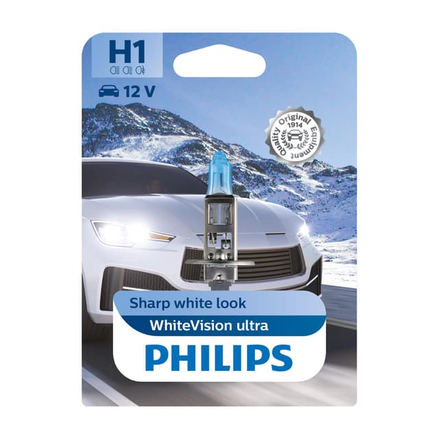 🔥 Philips WhiteVision ultra H1 Scheinwerferlampe im Einzelblister - Angebot!