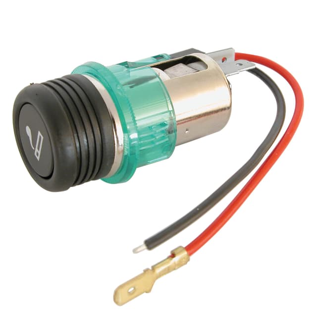 🚗🔌 Carpoint Zigarettenanzünder-Stecker mit Licht 12V, Schwarz - Nur 6.95€!