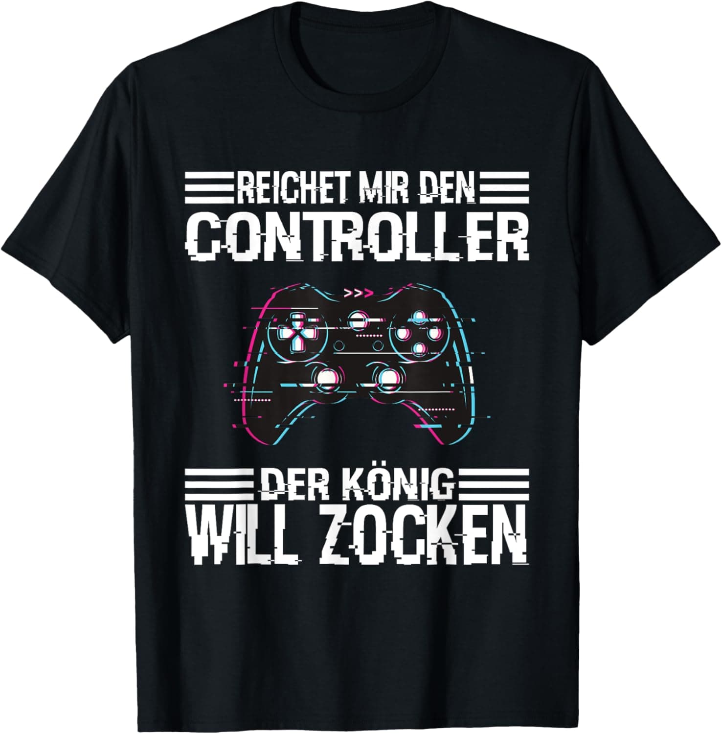 😎🎮 Zocken Reichet mir den Controller König PS5 Konsole Gamer T-Shirt 🕹️👑