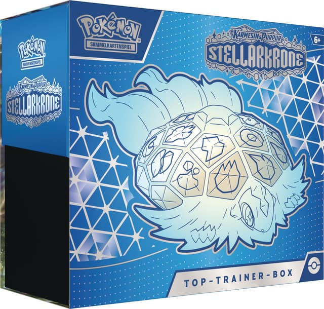 Pokémon-Sammelkartenspiel: Top-Trainer-Box Karmesin & Purpur – Stellarkrone 🌟