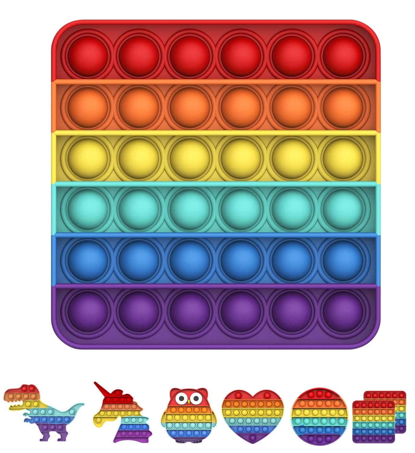 Bdwing Push and Pop Bubble Sensory Fidget Toy 🌈🧩 Antistress Spielzeug für Kinder und Erwachsene
