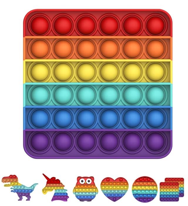 Bdwing Push and Pop Bubble Sensory Fidget Toy 🌈🧩 Antistress Spielzeug für Kinder und Erwachsene