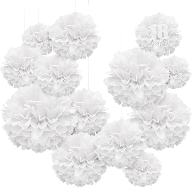 WEARXI Hochzeit Hochzeitsdeko Vintage Lampions 18er Set