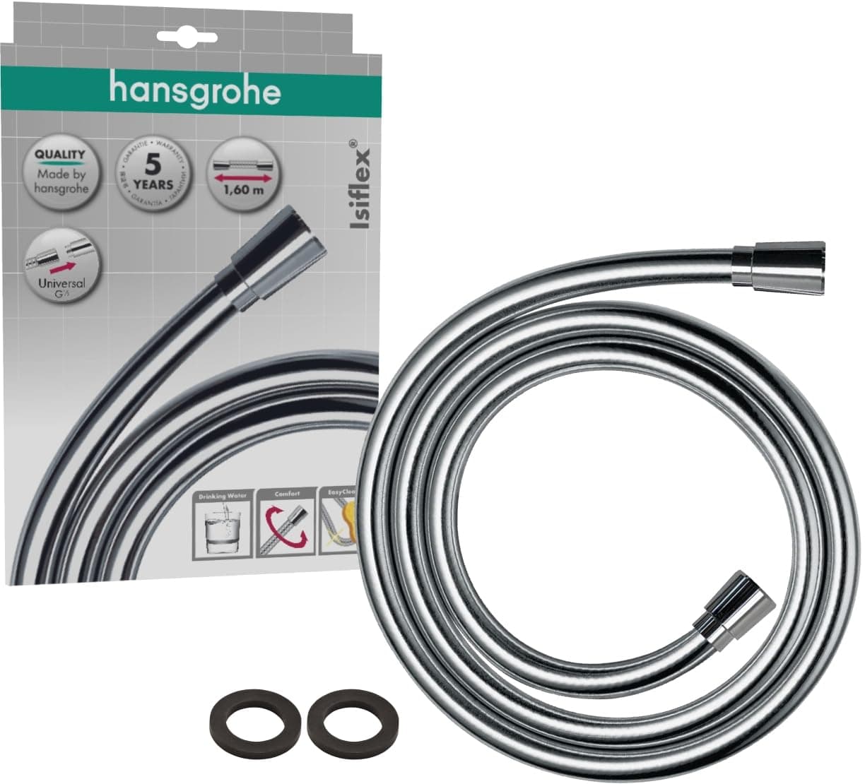 Hansgrohe Isiflex - Universal Duschschlauch 1,60 m 💧🚿