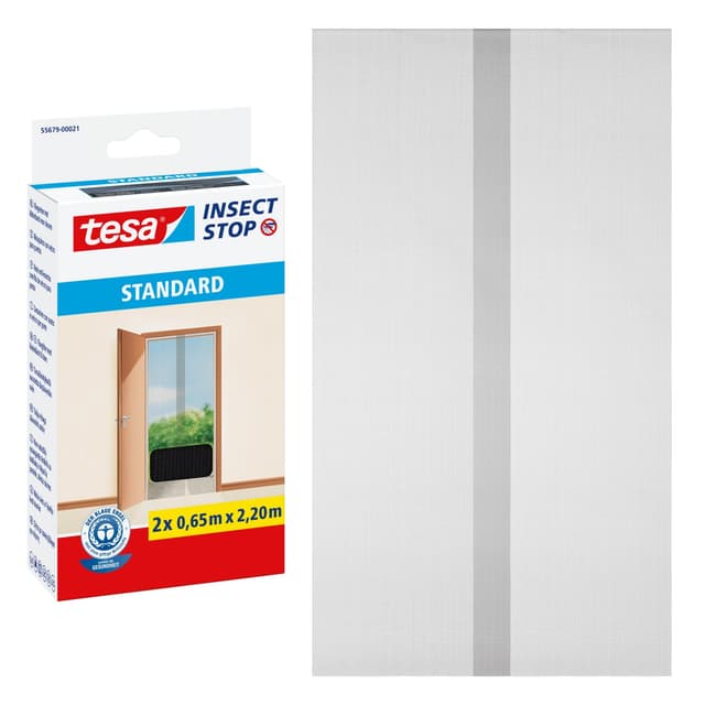 🦟 tesa Insect Stop STANDARD Fliegengitter für Türen - 2-tlg Insektenschutz Tür 🚪