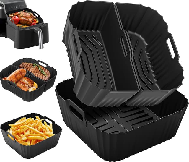 🔥 Angebot! 3 Stück Airfryer Silikonform für Heißluftfritteuse 🍟