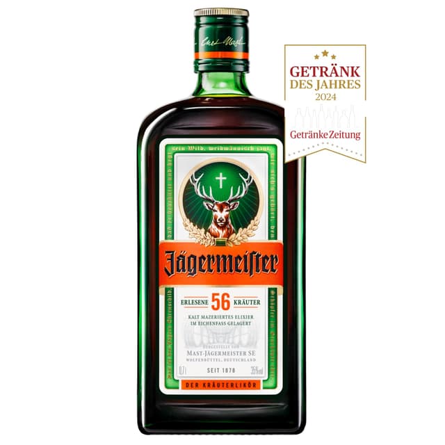 🥃 Jägermeister Premium Kräuterlikör 0,7l 35% Vol. - 56 erlesene Kräuter 🌿
