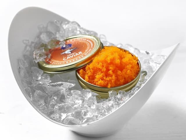 🍣 Tolles Angebot! Tobiko Kaviar - Fliegender Fisch-Rogen 90g (Orange) 90g (1er Pack)