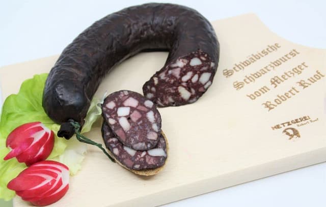 🌭 Schwäbische SCHWARZWURST / BLUTWURST RING ca. 500g 🇩🇪