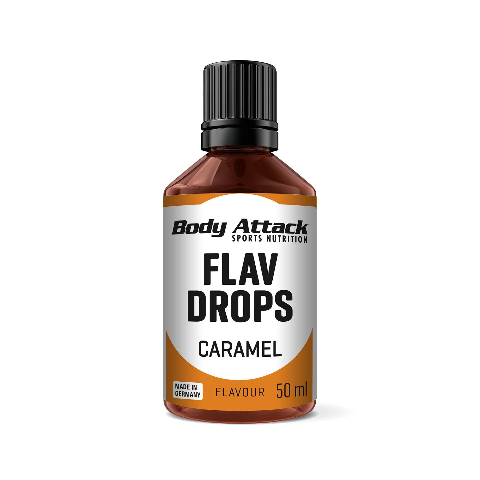 Body Attack Flav Drops - Karamell, 50 ml 🍬🌱