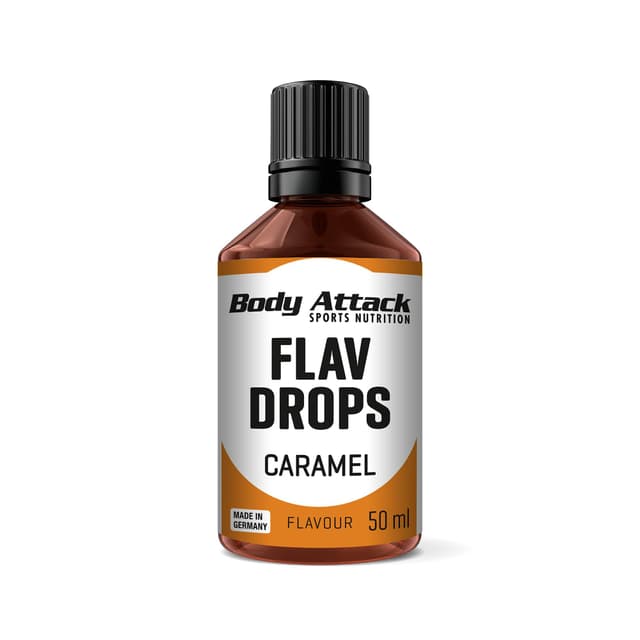 Body Attack Flav Drops - Karamell, 50 ml 🍬🌱