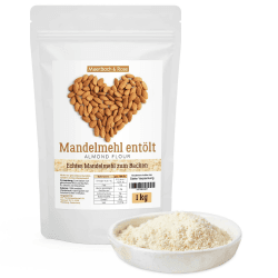 Entöltes Mandelmehl aus spanischen Mandeln, vegan und glutenfrei Angebot bei HelloDeals