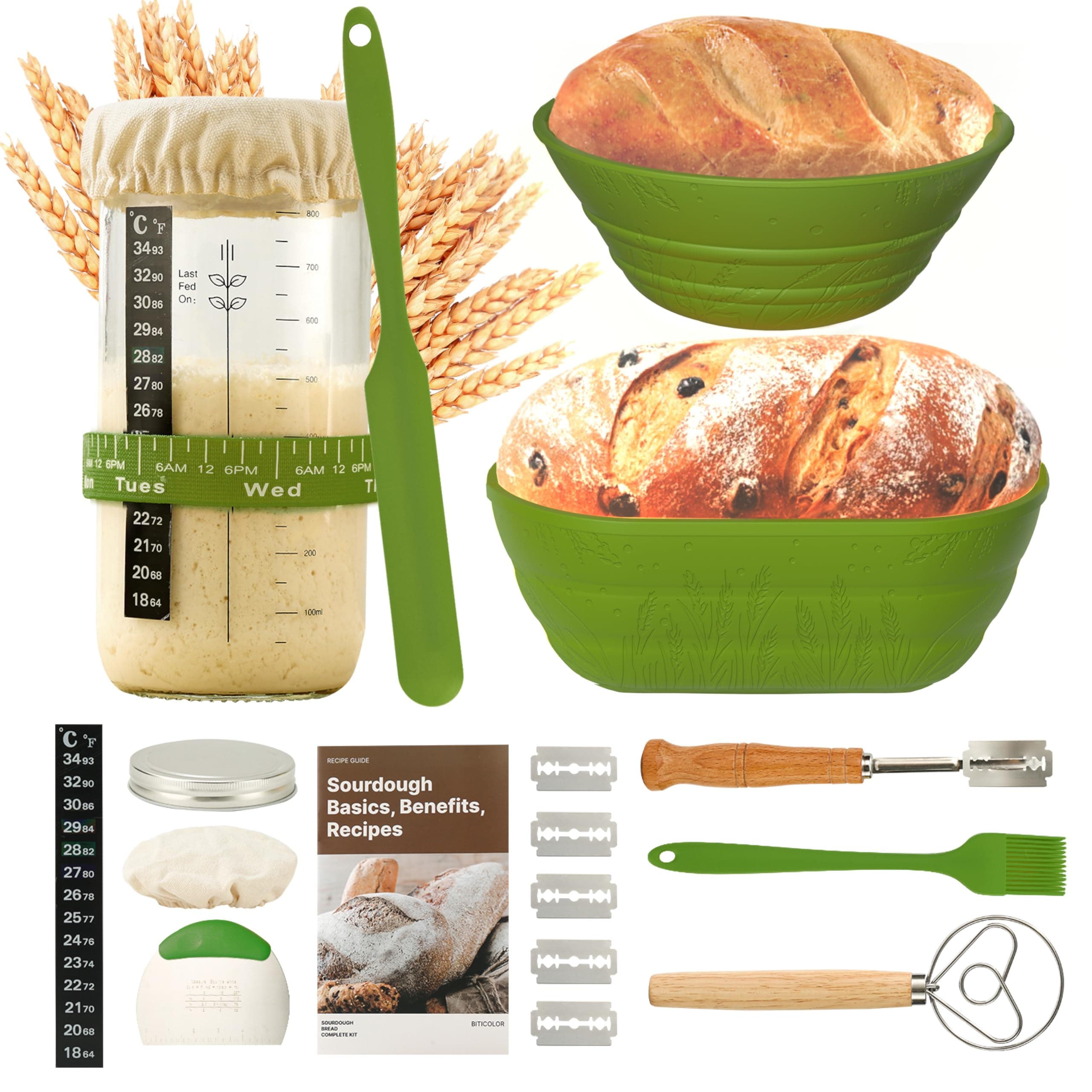 🍞🥖 Sauerteig Starterset - Brotbacken leicht gemacht! 🥪🥨