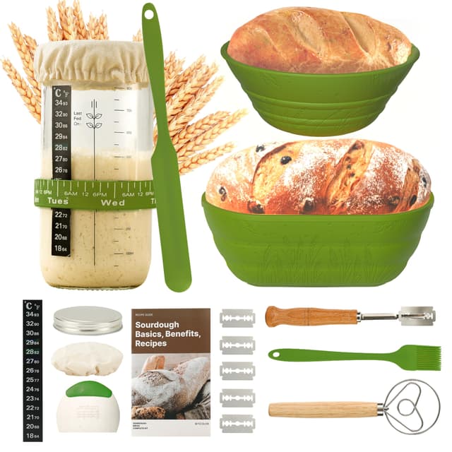 🍞🥖 Sauerteig Starterset - Brotbacken leicht gemacht! 🥪🥨