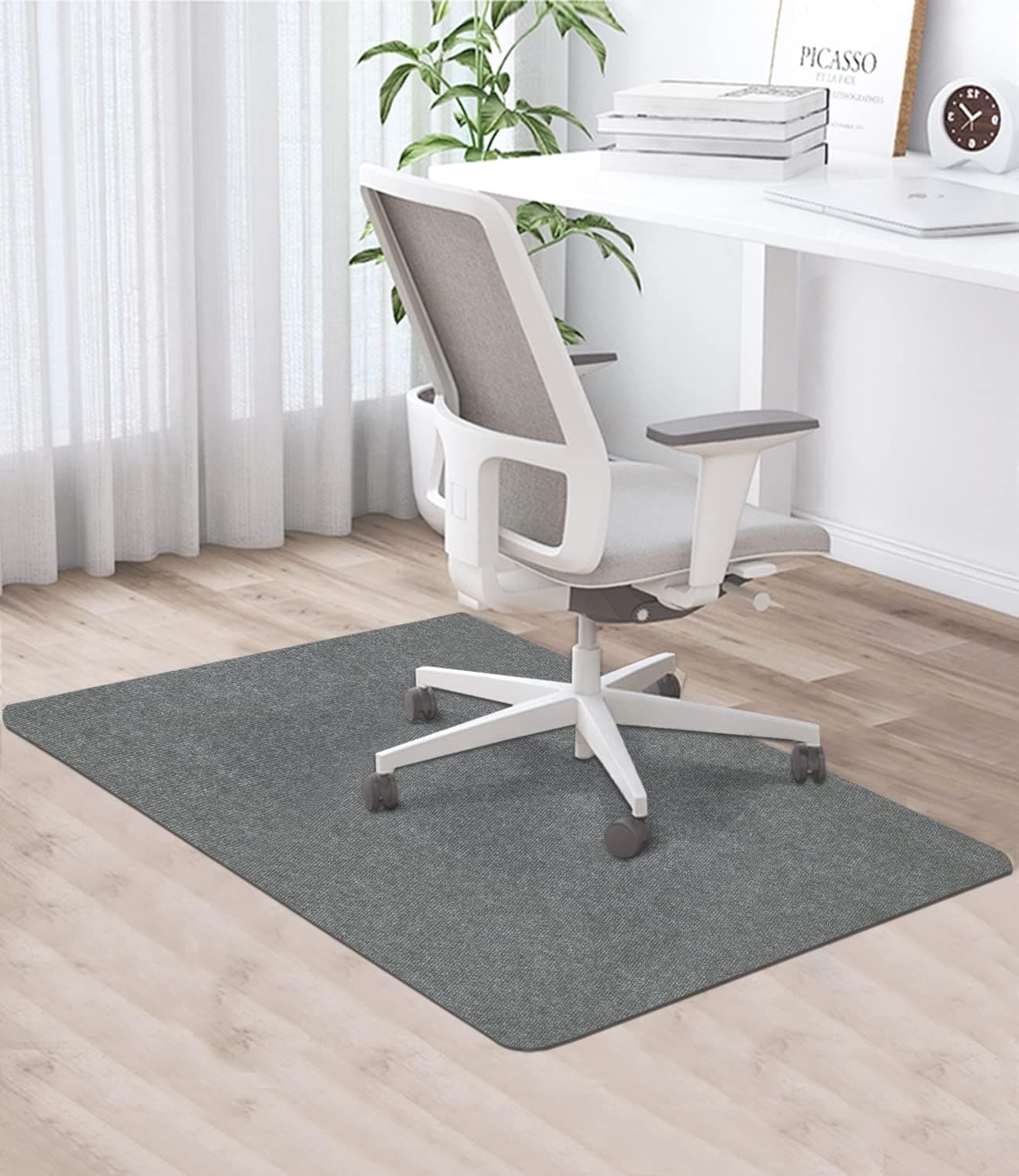 🌟 PERMUST Bürostuhl Unterlage 90 x 120 cm Dunkelgrau 🌟