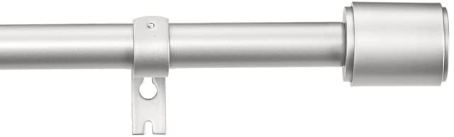 Angebot: Amazon Basics Ausziehbare Gardinenstange mit Kappen-Endstücken, 183 bis 366 cm, Nickel Einzelrute