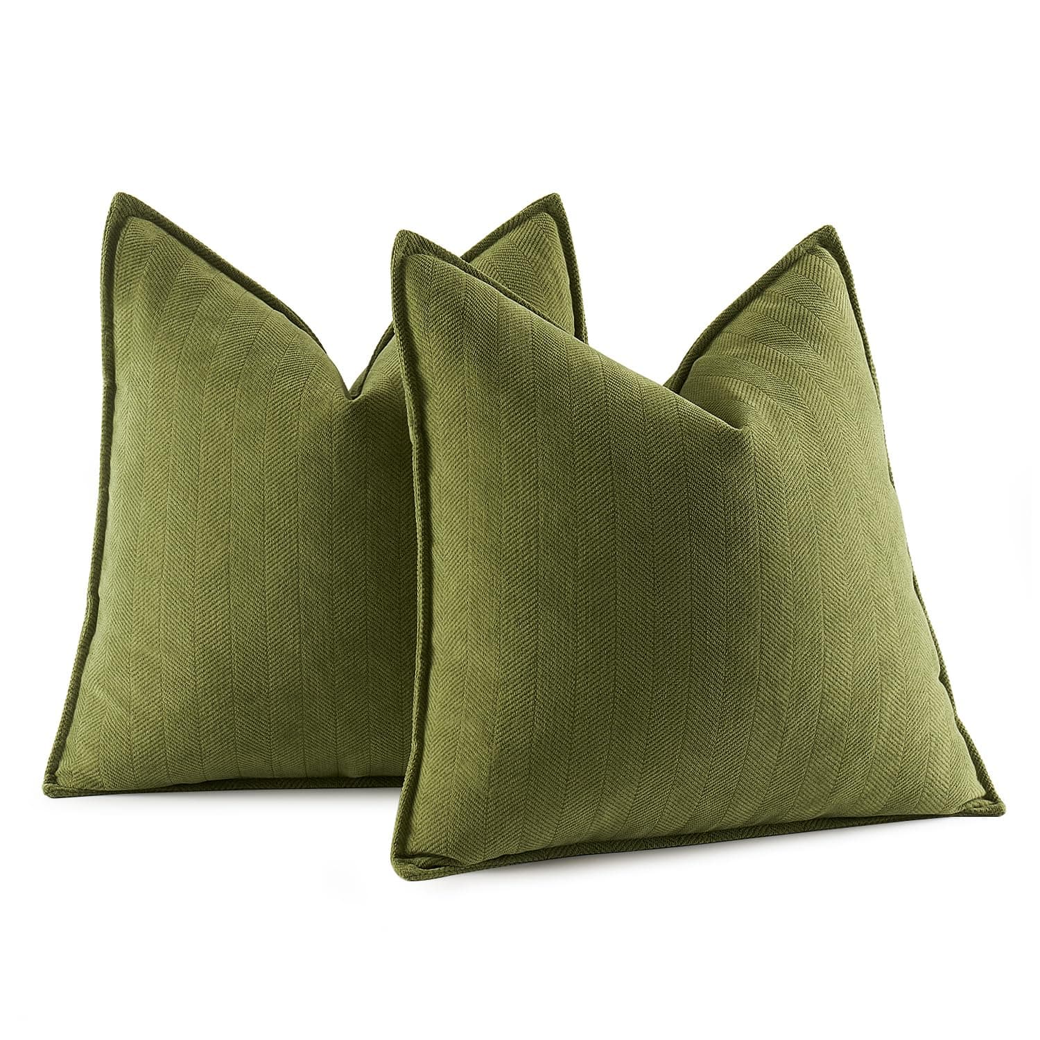 MIULEE 2er Kissenbezug 50x50 Matcha Grün Chenille Kissenbezüge 🌿🛋️