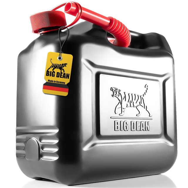 🐯 BigDean Benzinkanister 10L mit UN-Zulassung & flexibler Auslaufrohr 🚗🛢️