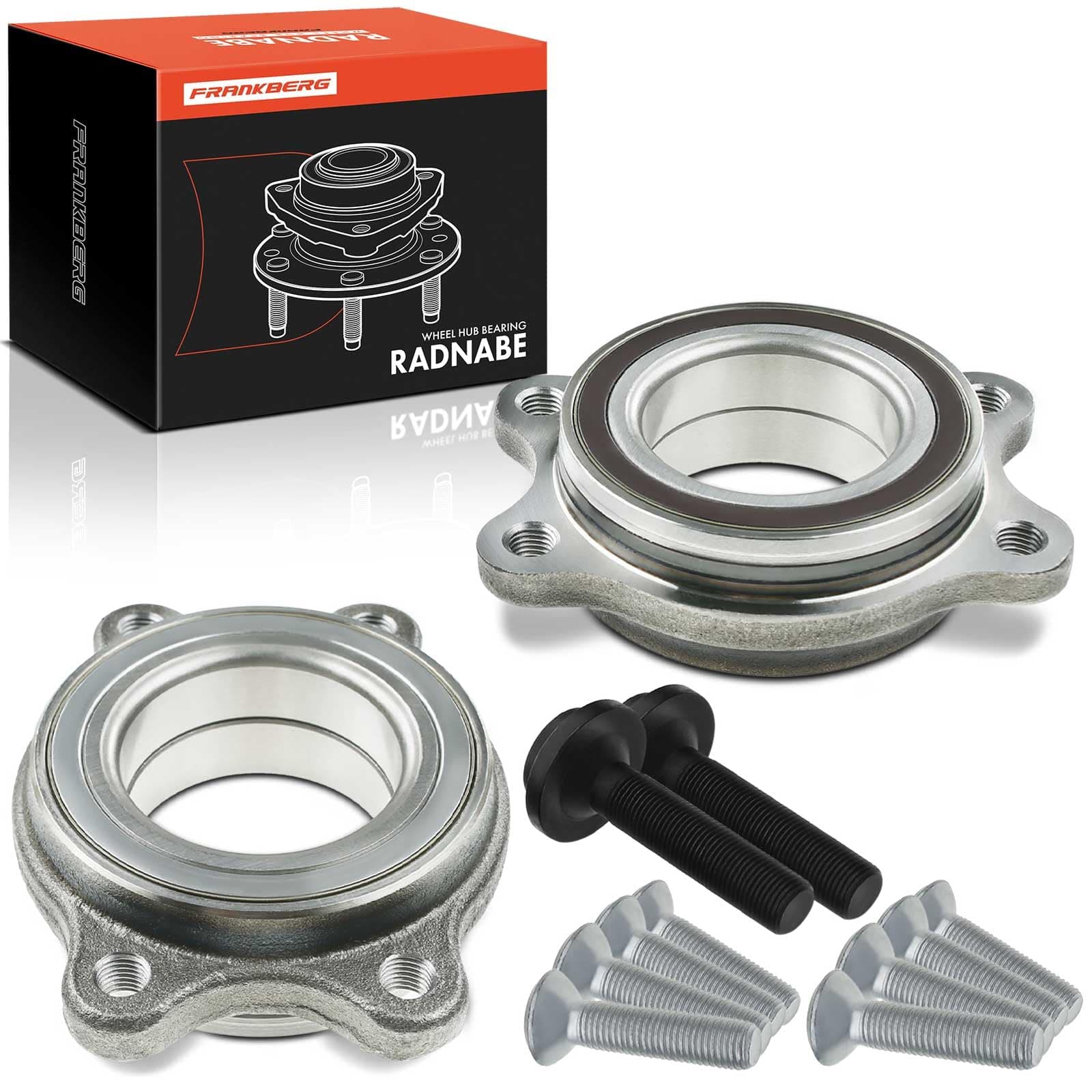 🔧 Frankberg 2x Radnabe Radlagersatz Vorne Hinten unterstützt die ABS-Funktion Kompatibel mit A4 8K2 B8 A4 Allroad 8KH B8 A4 Avant 8K5 B8 A6 Avant 4G5 C7 4GD Replace# 4H0498625