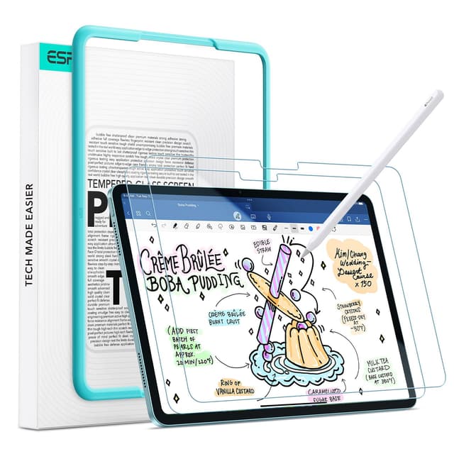 📱🎨 ESR 2 Stück Paper-Feel Schutzfolien für iPad Air 11 Zoll M3/M2 (7./6. Gen, 2025/2024)