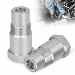 🚗🔧 2 Stück Lambdasonde Adapter mit Filter, M18x1,5 Sauerstoffsensor Adapter 304 Edelstahl Lambda Eliminator O2 Sauerstoffsensor Universal Lambdasonden Eliminator für Auto LKW Angebot bei HelloDeals