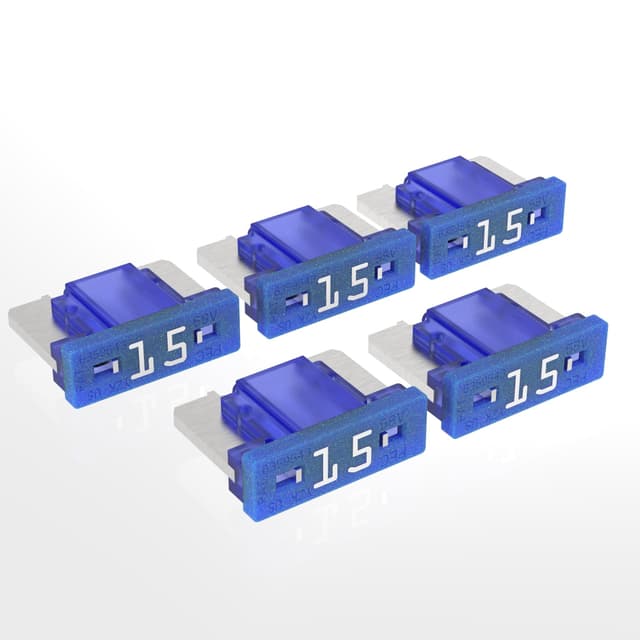 🚗 AUPROTEC Mini LP Kfz Sicherungen 🛡️ 2A - 30A Auswahl: 15A Ampere blau, 5 Stück