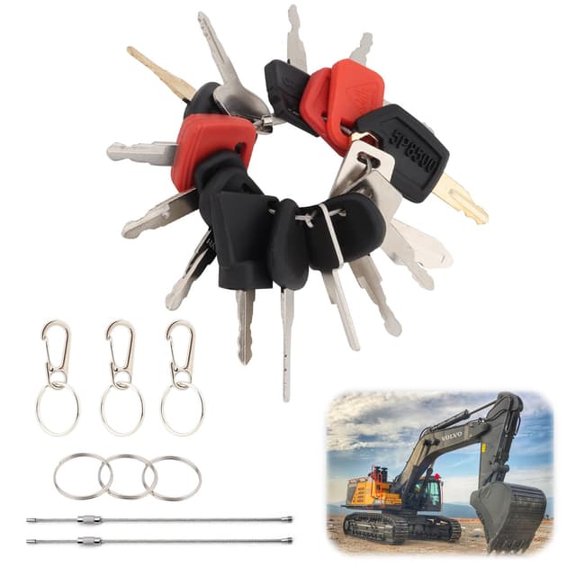 🔑🚜 Ersatz Zündschlüssel Set für Baumaschinen | Motor Startschalter | Bagger Schlüssel