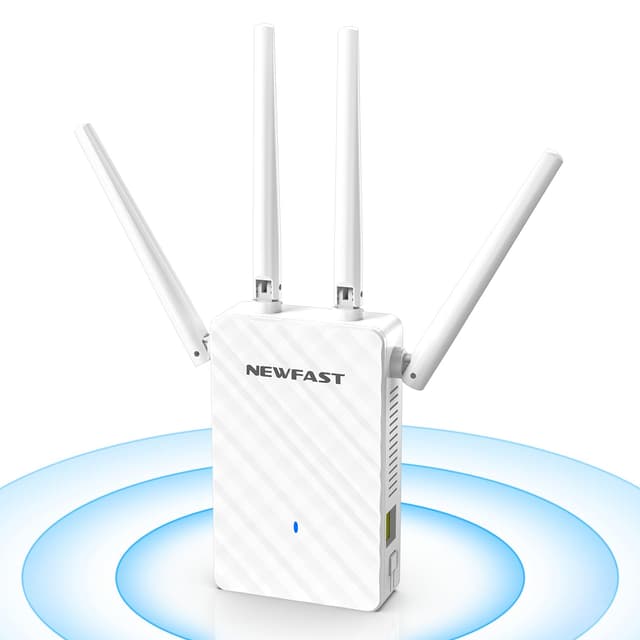 🚀 NEU! NEWFAST 300Mbps WLAN Verstärker mit 4 Antennen und Ethernet Anschluss
