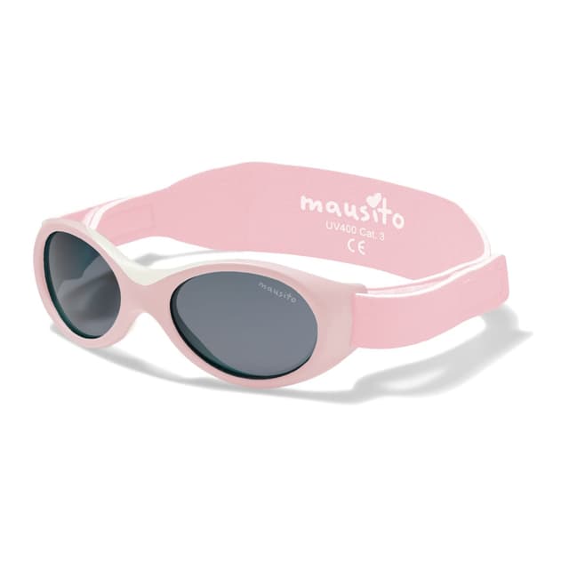 🕶️ Mausito BABY Sonnenbrille 0-18 Monate Mädchen I VERGLEICHSSIEGER Sonnenbrille Baby 100% UV-Schutz I BIEGSAM & verstellbares Band I Schadstofffrei I Europäisches Design für Kinder gemacht True Rose