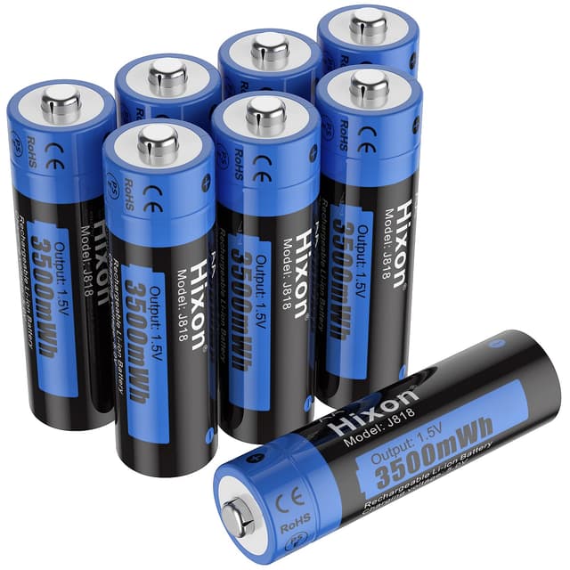 🔋🔋 Hixon 1,5V AA Lithium Akku Set - 8 Batterien 🎉🛍️
