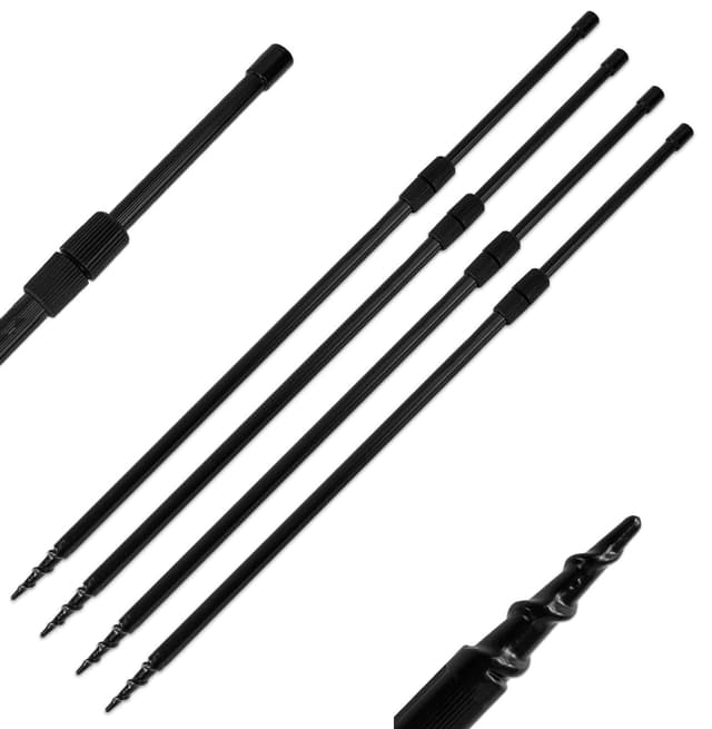 🎣 A&N 4x Rutenhalter Bankstick Drill Storm Pole Alu rod pod 60-110cm teleskop - Angebot!