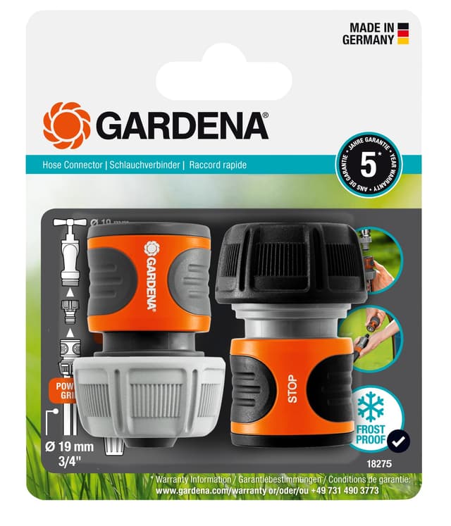 🌿 Gardena Schlauchverbinder-Satz 19 mm (3/4 Zoll) (18275-20) - Angebot