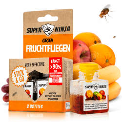 🍎🐜 Super Ninja Fruchtfliegenfalle für Innenbereich – 2er-Pack Angebot bei HelloDeals