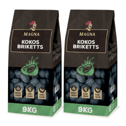 Magna Premium Kokosbriketts - 18 KG - Grillbriketts, Grillketts, Kokoskohle Angebot bei HelloDeals
