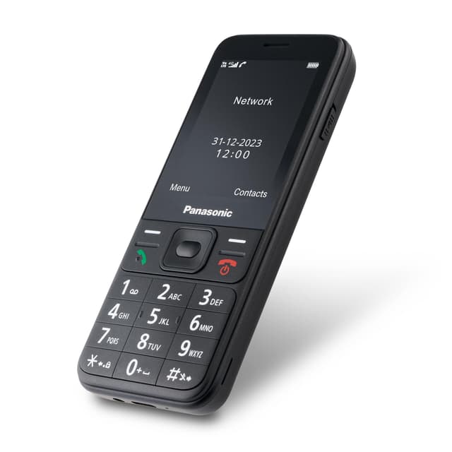 📞 Panasonic KX-TF200 Mobiltelefon | 2,4" TFT-Farb-LCD | Bluetooth 3.0 | Schwarz