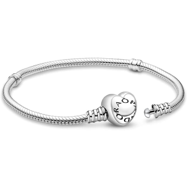 APUUESN Sterling Silber Charms Armband Mit Logogravur - Gold & Silber Herz Verschluss Armband