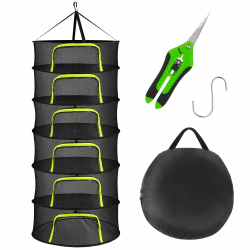 🌿🌸🐟 Haiane 6 Lagiges Trockennetz Kräuter, Breite 60cm - Trockennetz Grow Klappbar Angebot bei HelloDeals
