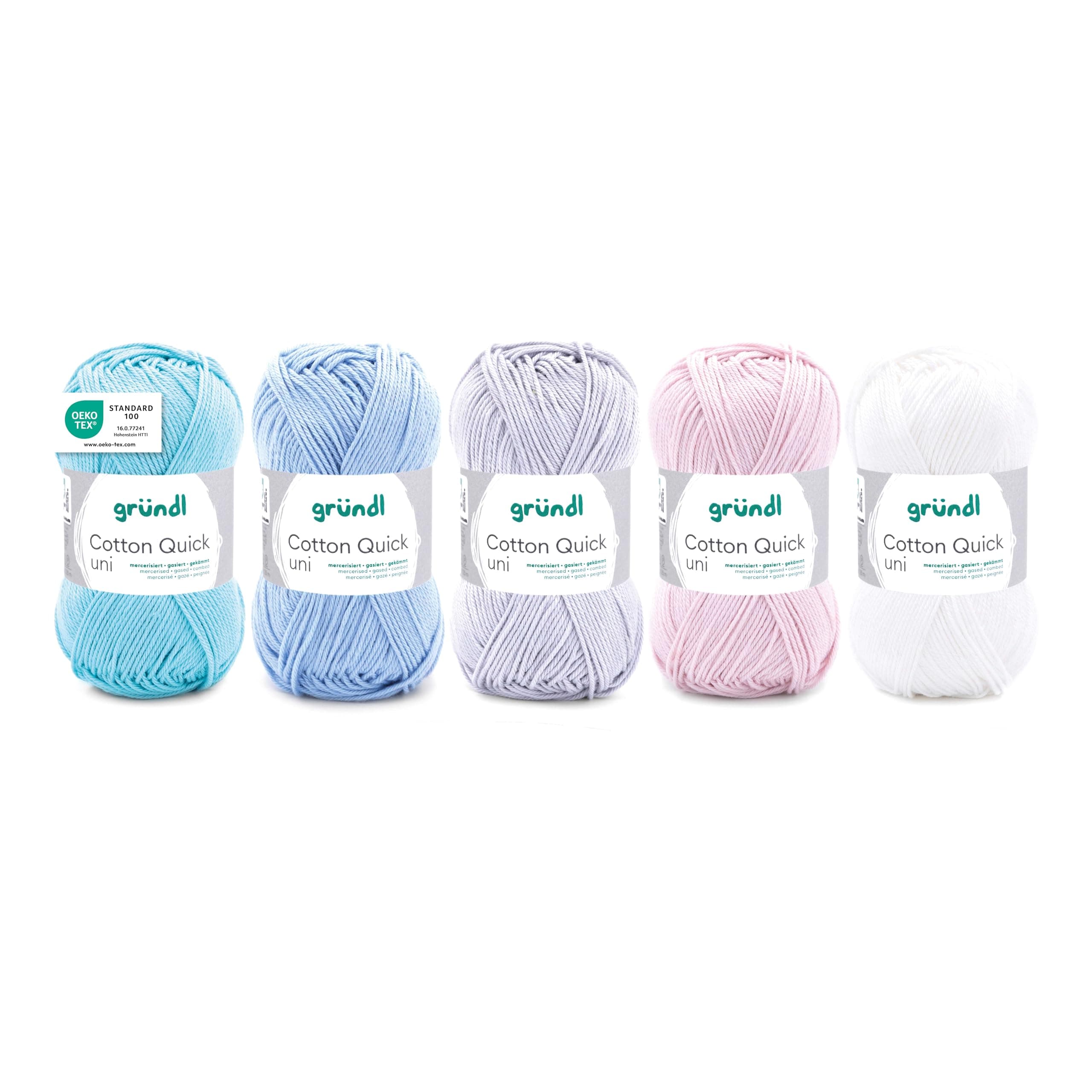 Gründl Wolle Cotton Quick Uni - Dünne Häkel- und Strickwolle 🧶🌈