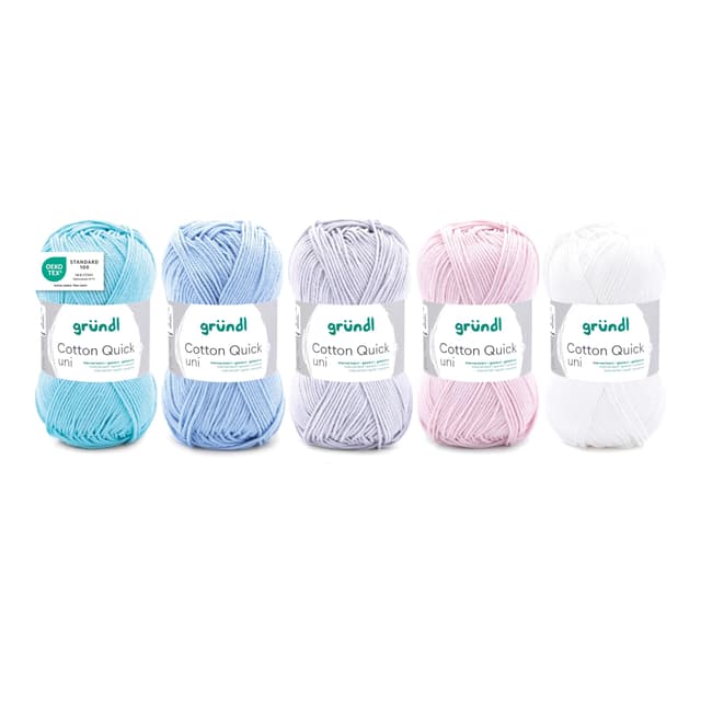 Gründl Wolle Cotton Quick Uni - Dünne Häkel- und Strickwolle 🧶🌈