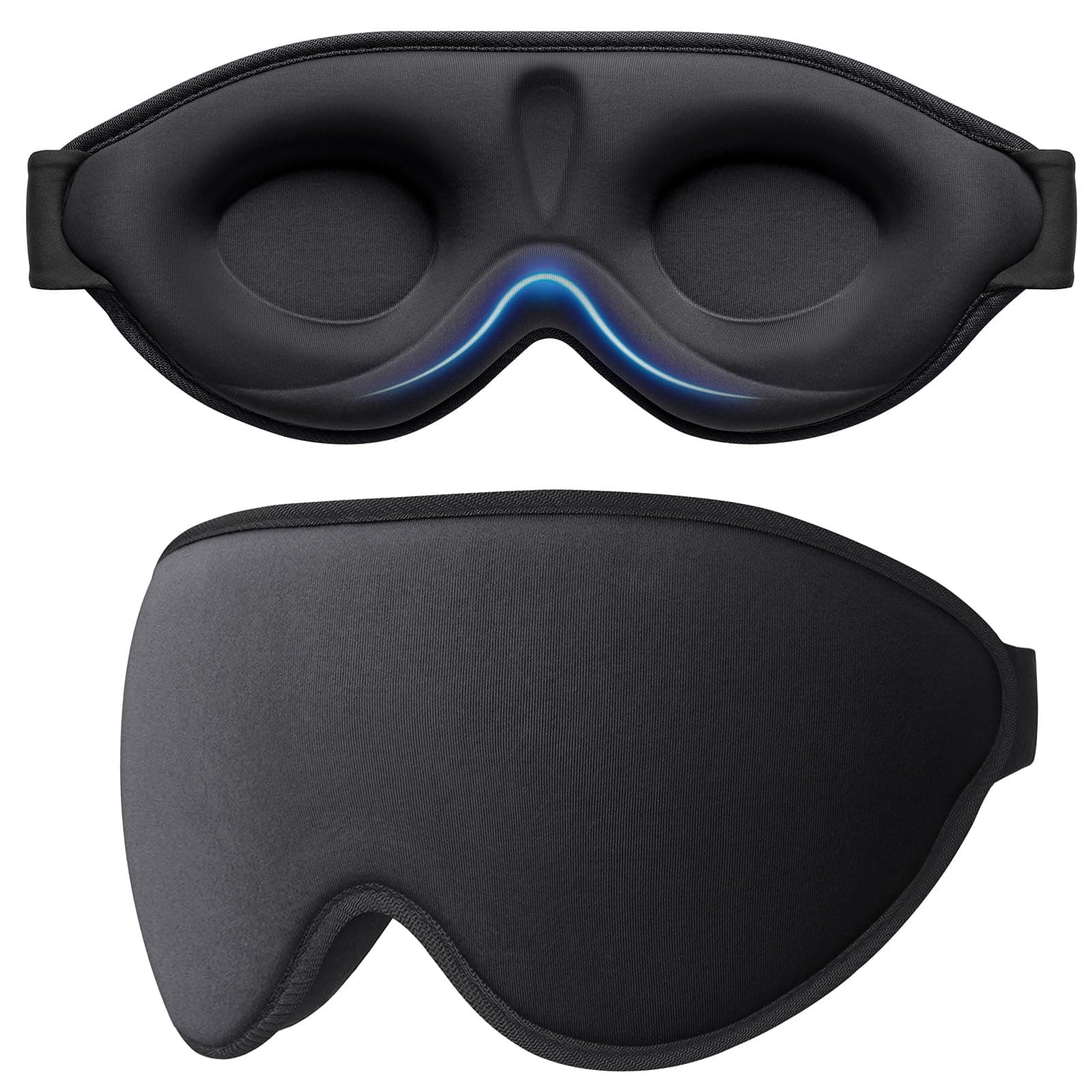 Gritin Schlafmaske für Seitenschläfer mit 3D Augenhöhlen Schlafbrille 😴🌙