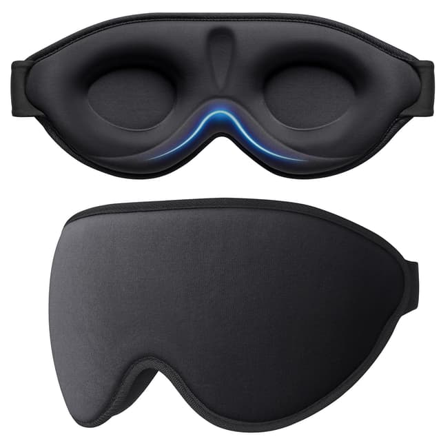 Gritin Schlafmaske für Seitenschläfer mit 3D Augenhöhlen Schlafbrille 😴🌙