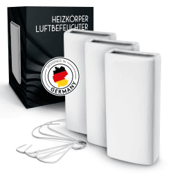 🔥 SALE: FALKENWERK Keramik Heizkörper Luftbefeuchter [3 Stück] - Weiß Angebot bei HelloDeals