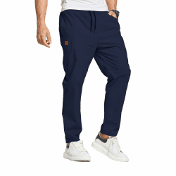 JustSun Herren Cargo Chino Hose 🌟 Freizeithose mit Elastischer Taille L Blau