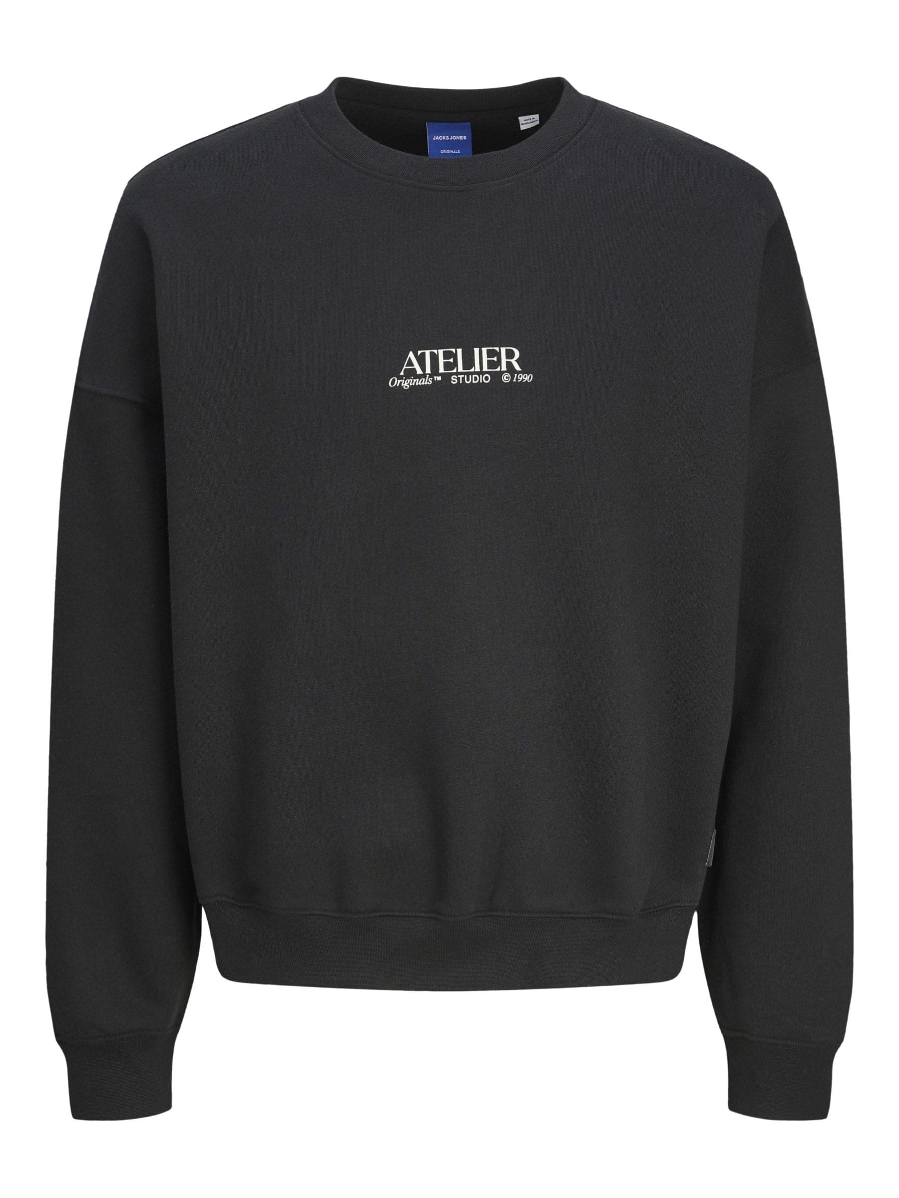 🔥 Mega Deal! JACK & JONES Herren Jorbrooklyn Graphic Sweat Crew Neck Ln Sweatshirt M Schwarz