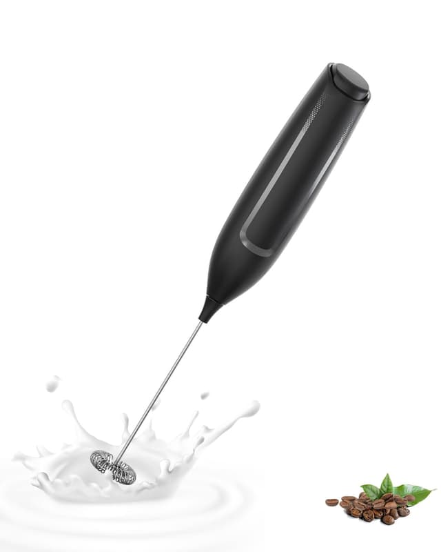 🥛🌪️ Milchaufschäumer Stab/Milchschäumer Elektrisch tragbarer - Perfekter Milchschaum in Sekundenschnelle!
