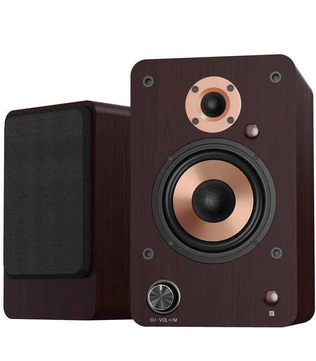 LONPOO Bluetooth Regal-Lautsprecher LP-42M Brown 🎵🔊