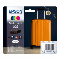 🖨️🌈 Epson Original 405 Tinte Koffer Multipack 4-farbig Standard WF-3820DWF WF-3825DWF WF-4820DWF WF-4825DWF WF-4830DTWF WF-7830DTWF WF-7835DTWF WF-7840DTWF DURABrite Ultra Ink Angebot bei HelloDeals