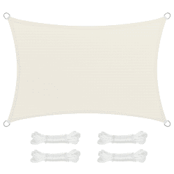 🌞 SONGMICS Sonnensegel 2 x 3 m, luftdurchlässig & wasserdurchlässig, beige GSS23IVV1 2 x 3 m Beige 🌿 Angebot bei HelloDeals