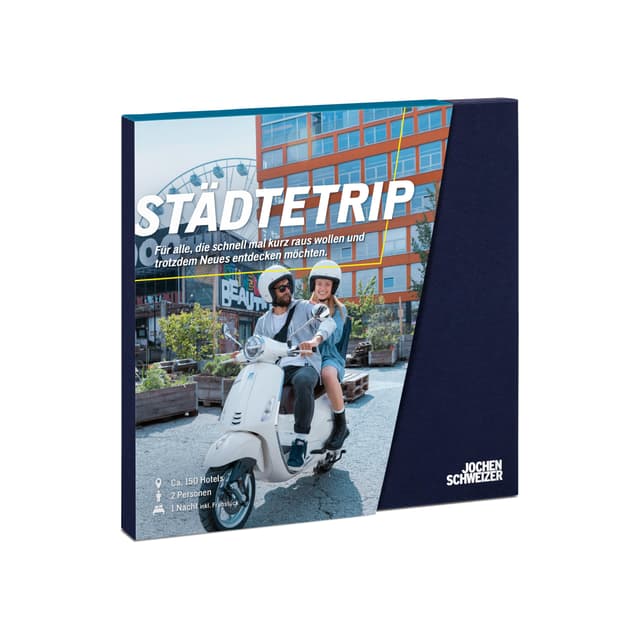 🎁 JOCHEN SCHWEIZER Geschenkbox Städtetrip! Verschiedene Hotels an 150 Standorten